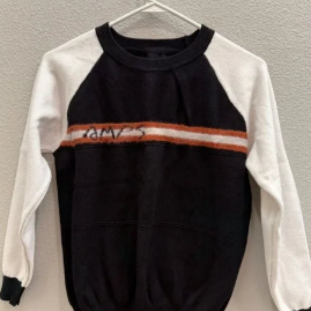 Camps Sweater Size Medium Black White Designer